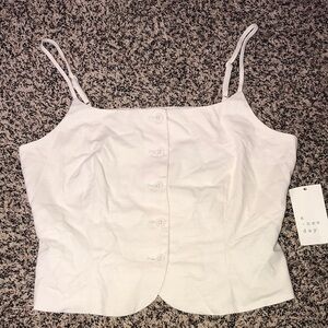 a new day White Camisole Top NWT